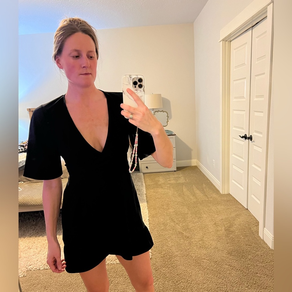 Black Top Shop dress bought from Nordstrom.